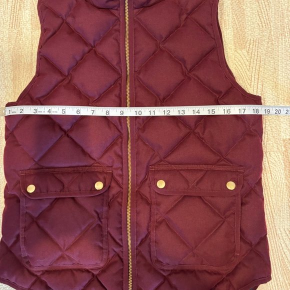 J. Crew Quilted Down-Fill Excursion Vest Size Small - Picture 6 of 7